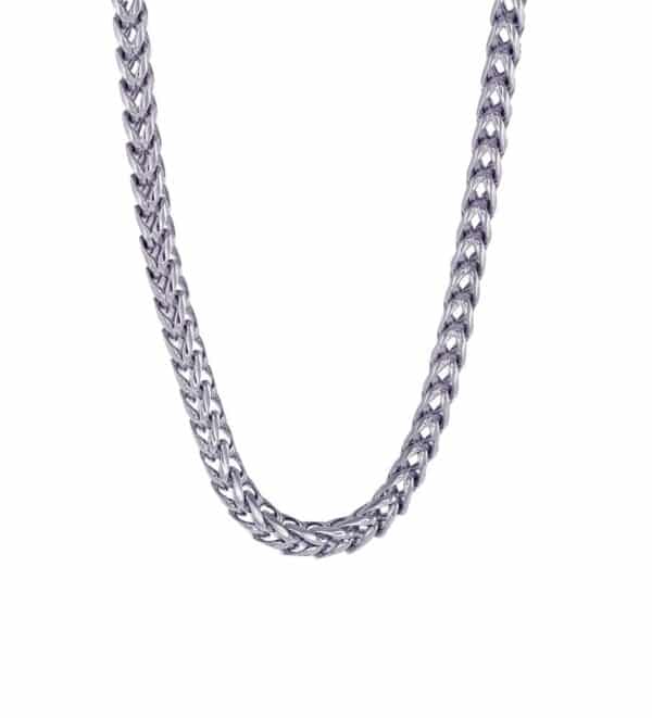 ITALGEM STEEL 5MM ROUND FRANCO LINK CHAIN SPN31-24