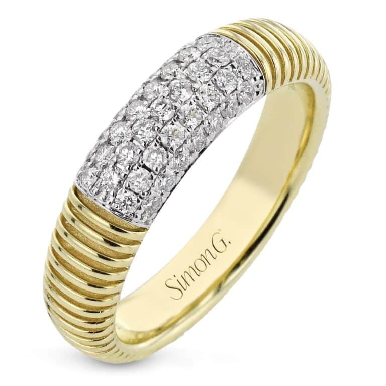 SIMON G. 0.34 CT RIGHT HAND RING IN 18K GOLD WITH DIAMONDS LR3092