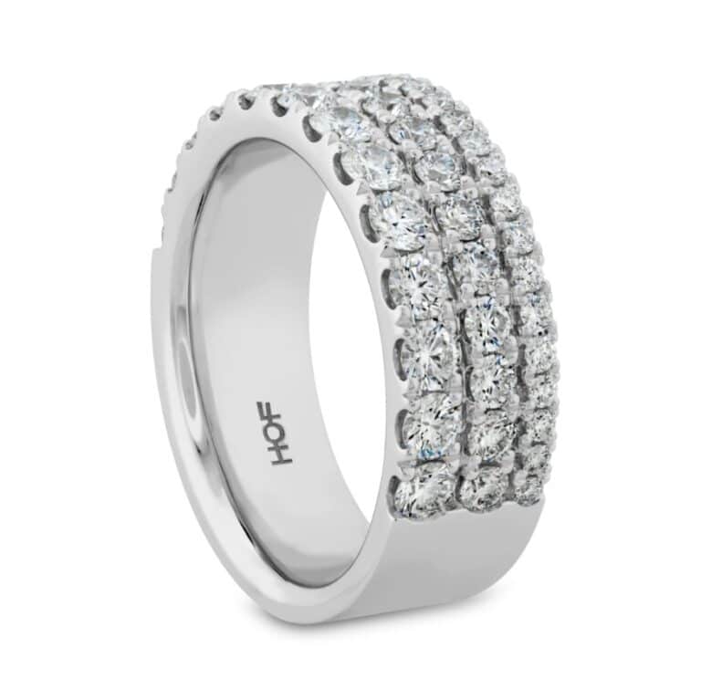 HEARTS ON FIRE GRACE TRIPLE ROW RING HFRGTR01598W - Image 3