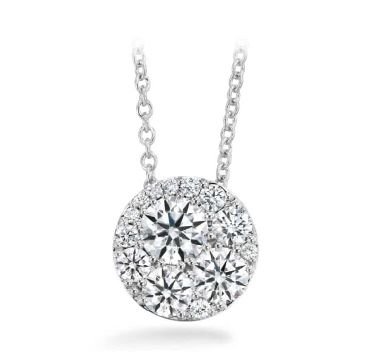 HEARTS ON FIRE TESSA DIAMOND CIRCLE PENDANT HFPTESC01028W