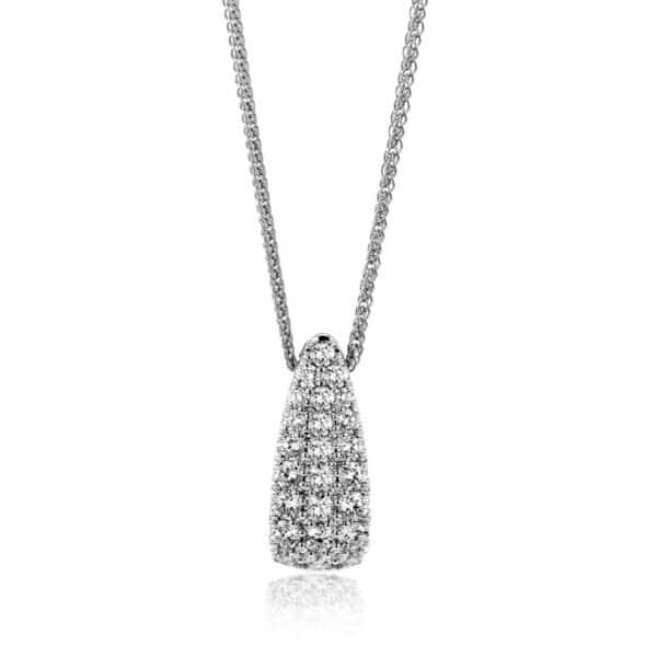 SIMON G. DOME PENDANT IN 18K GOLD WITH DIAMONDS LP4886