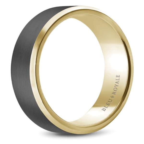 MEN'S TANTALUM AND YELLOW GOLD BAND RYL-123TY8-M10 - Image 3