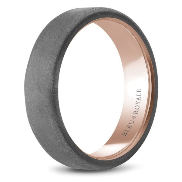 MEN'S ROSE GOLD AND TANTALUM BAND - Image 3