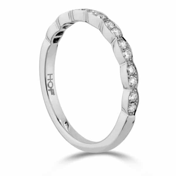 HEARTS ON FIRE LORELEI FLORAL DIAMOND BAND HBAFLOREL00208W-N - Image 3