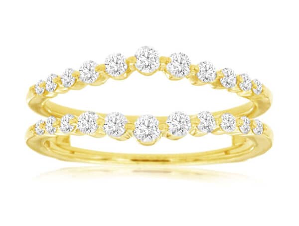 0.50 CT DIAMOND WRAP SET IN 14K YELLOW GOLD