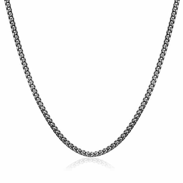 ITALGEM STEEL 3.5MM ROUND FRANCO LINK CHAIN SGN4-28