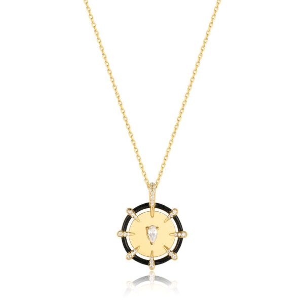 ANIA HAIE GOLD SPARKLE POINT MEDALLION NECKLACE N053-08G - Image 5