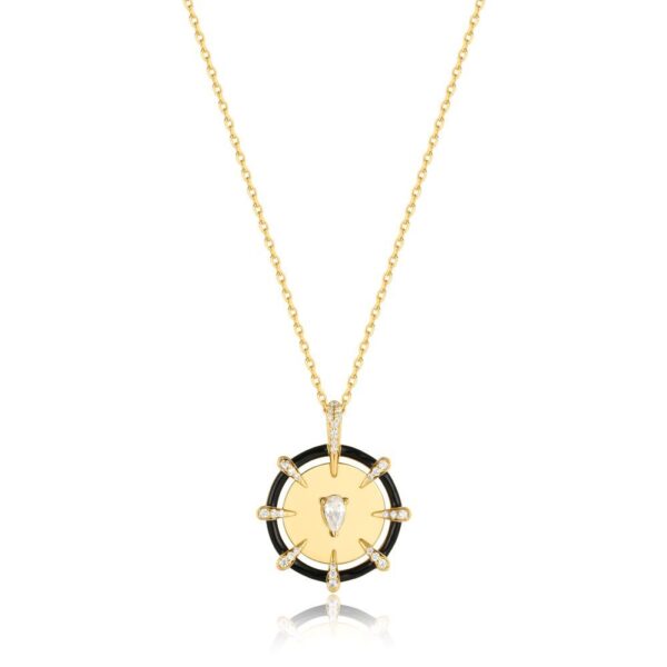 ANIA HAIE GOLD SPARKLE POINT MEDALLION NECKLACE N053-08G - Image 6