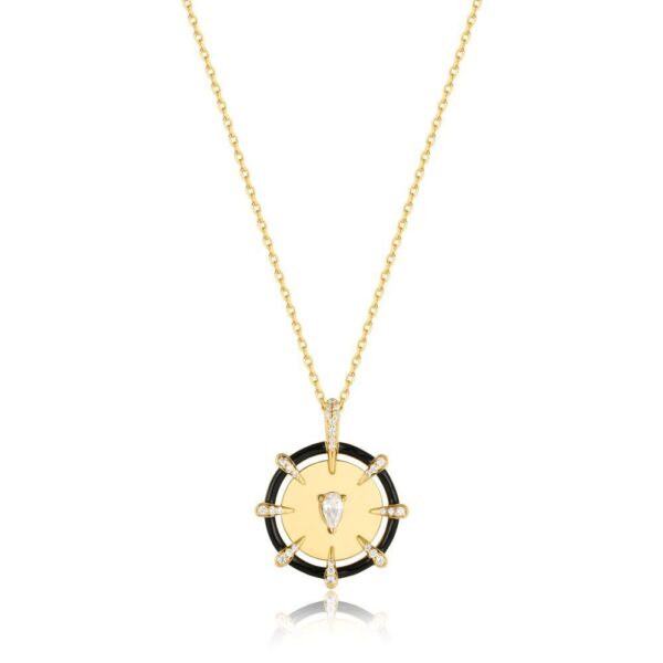 ANIA HAIE GOLD SPARKLE POINT MEDALLION NECKLACE N053-08G - Image 7