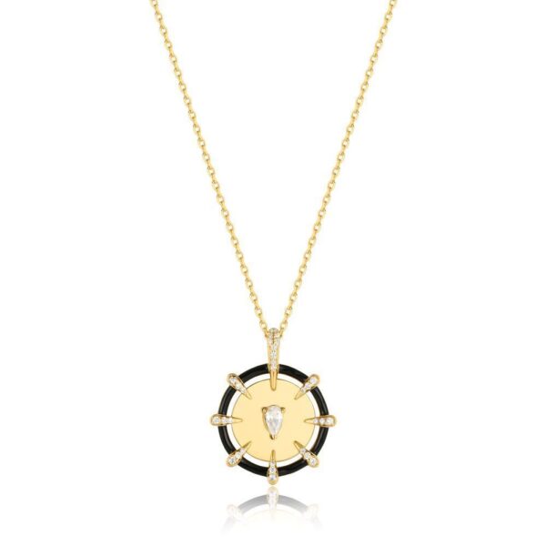 ANIA HAIE GOLD SPARKLE POINT MEDALLION NECKLACE N053-08G - Image 8
