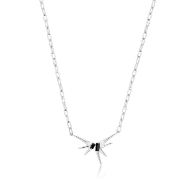ANIA HAIE SILVER SPARKLE SPIKE PENDANT NECKLACE N053-01H