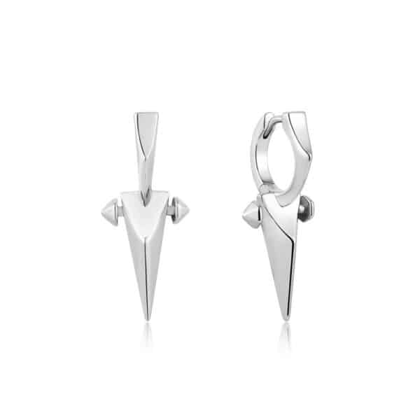 ANIA HAIE SILVER POINT HUGGIE HOOP EARRINGS E053-07H - Image 4