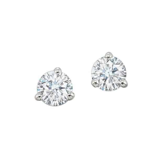 Diamond stud earrings