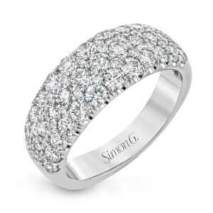 SIMON G. WHITE GOLD DIAMOND BAND LR1174