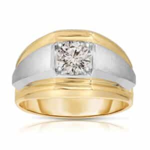 0.70 CT SINGLE STONE MEN'S DIAMOND BAND