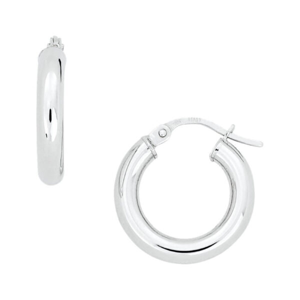 20MM WHITE GOLD ROUND HOOPS