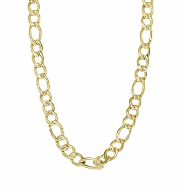 ITALGEM STEEL 6MM FIGARO LINK CHAIN SYN11-22