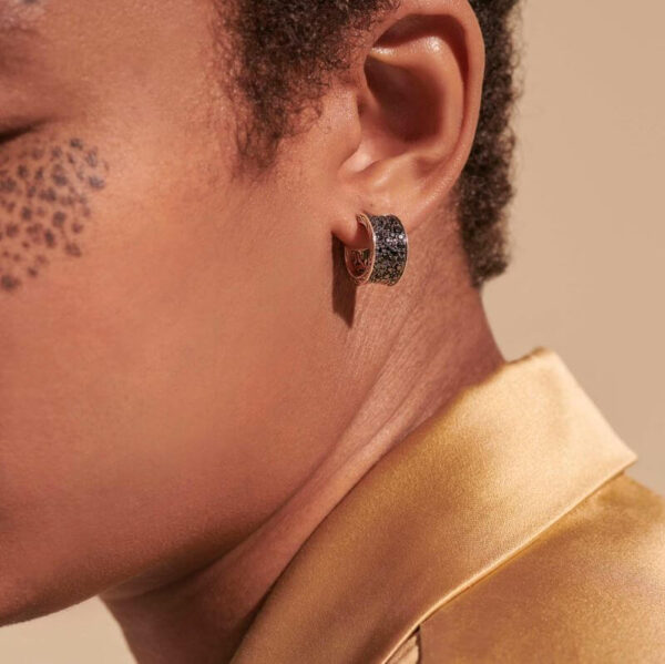 JOHN HARDY CARVED CHAIN J HOOP EARRING EBS9004974BLSBN - Image 5