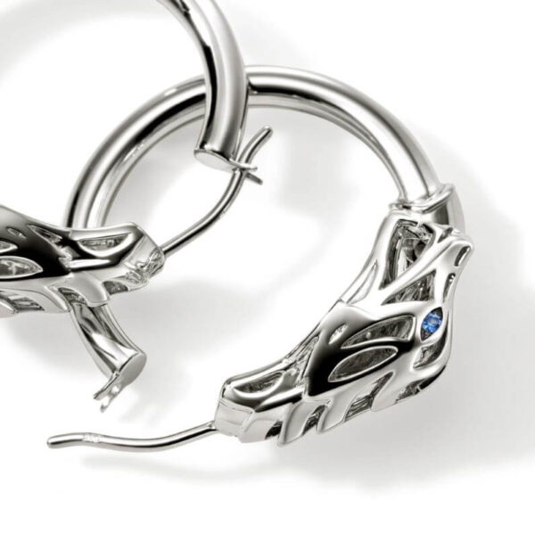 JOHN HARDY NAGA HOOP EARRING EBS603571BSP - Image 3