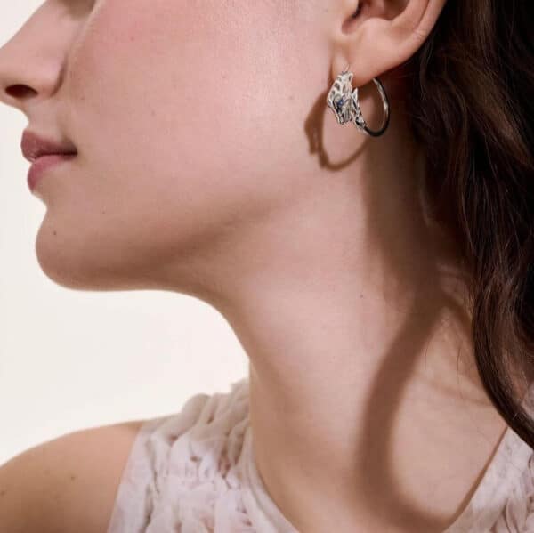 JOHN HARDY NAGA HOOP EARRING EBS603571BSP - Image 6