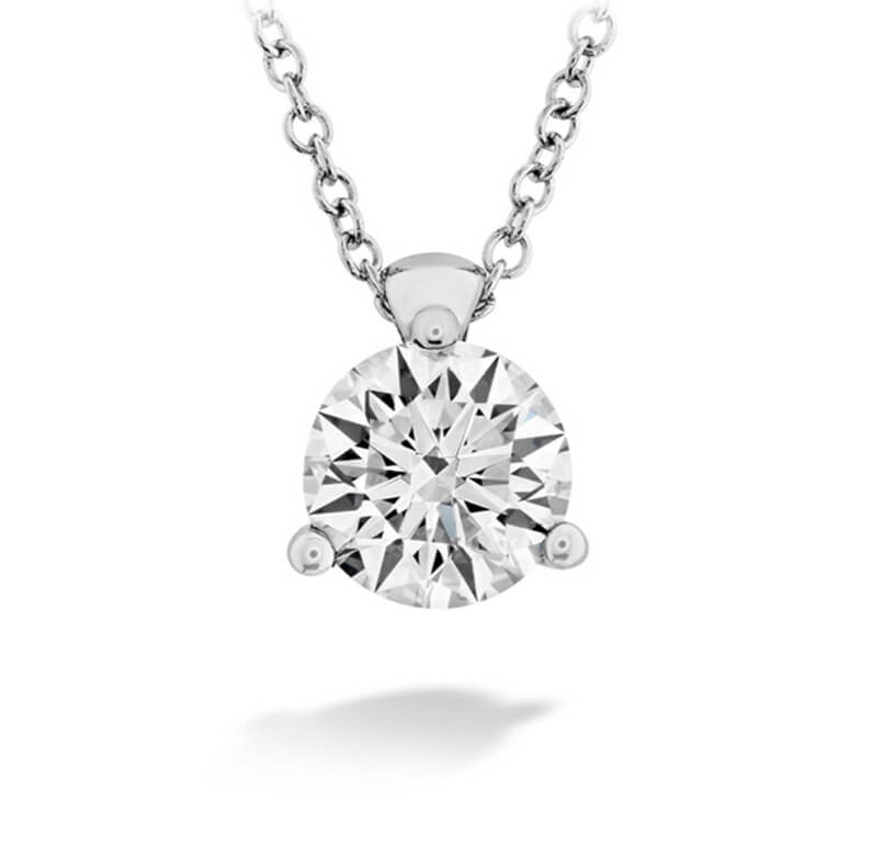 HOF Classic 3 Prong Solitaire Pendant