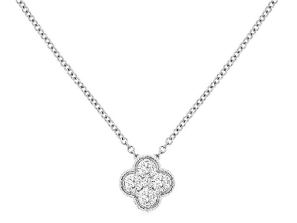 0.26 CT DIAMOND PENDANT SET IN 14K WHITE GOLD