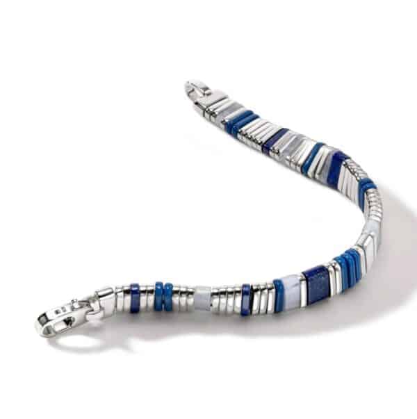 John Hardy Colorblock Bracelet, Silver BUS9010521BULPZBLAXUM - Image 5