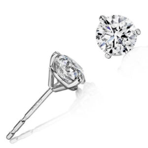 0.33 CT ROUND DIAMOND STUD EARRINGS