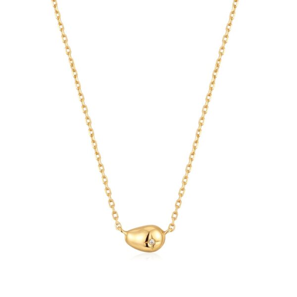 ANIA HAIE GOLD PEBBLE SPARKLE NECKLACE N043-04G