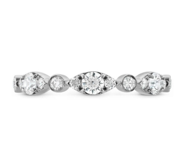 HEARTS ON FIRE BEZEL REGAL BAND HBAHBEZRG00458W-C