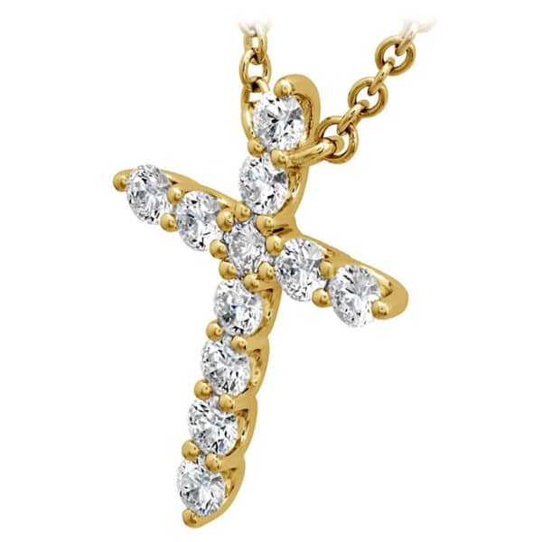 HEARTS ON FIRE SIGNATURE CROSS PENDANT - MEDIUM HFPSIGCR00328Y - Image 3