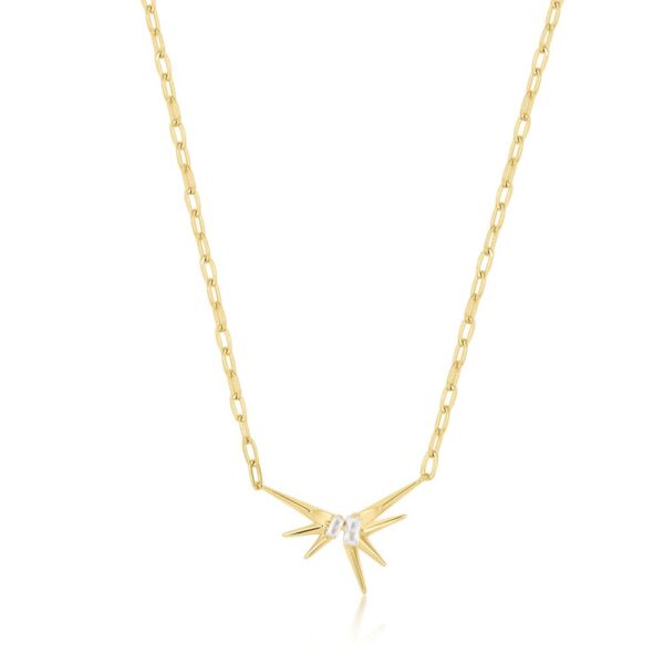 ANIA HAIE GOLD SPARKLE SPIKE PENDANT NECKLACE N053-01G