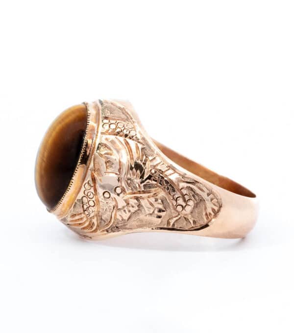 ESTATE MEN'S CAT EYE RING - Image 2