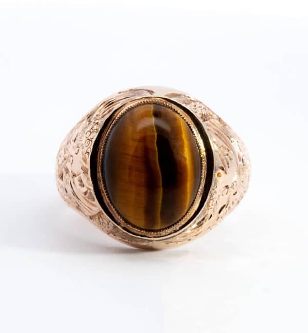 ESTATE MEN'S CAT EYE RING