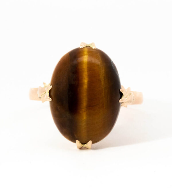 ESTATE OVAL CAT'S EYE RING
