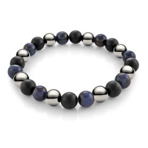 ITALGEM STEEL BEADED BRACELET BB-311-M