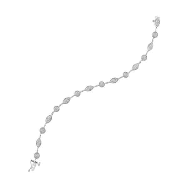 10K WHITE GOLD DIAMOND BRACELET BC10453-1WD