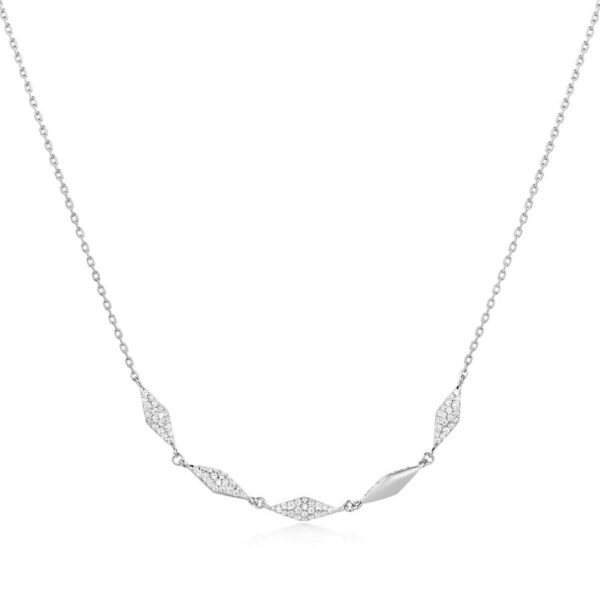 ANIA HAIE SILVER MULTI SPARKLE NECKLACE N061-06H