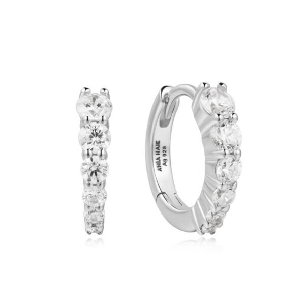 ANIA HAIE SILVER GRADIENT PAVÉ HUGGIES E061-06H