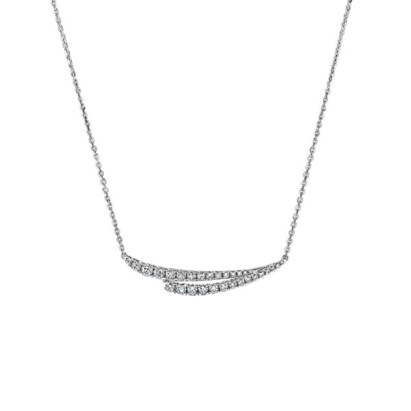 HEARTS ON FIRE VELA FRENCH CUT PAVE DIAMOND PENDANT NECKLACE UU28068WGHV0401800
