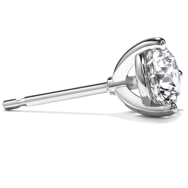 HEARTS ON FIRE THREE-PRONG STUD EARRINGS 3SIE00338W - Image 2