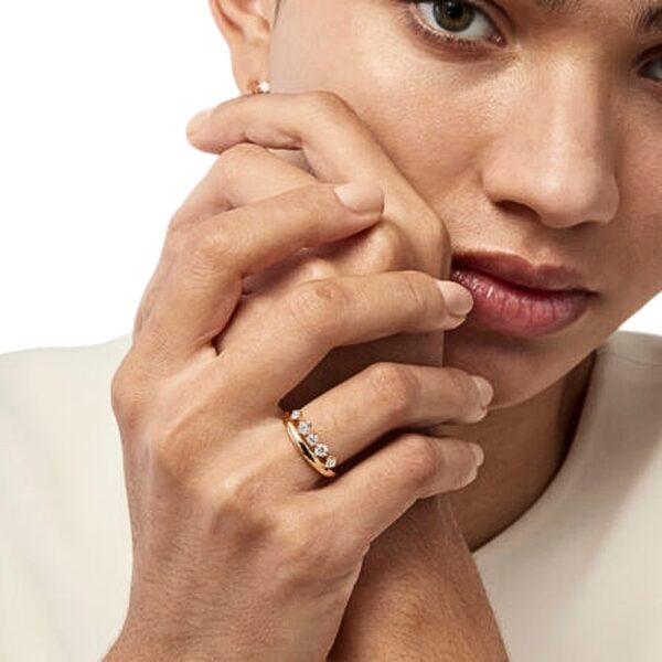 HEARTS ON FIRE BARRE FLOATING DIAMOND RING UU28628YGHV0456500 - Image 3