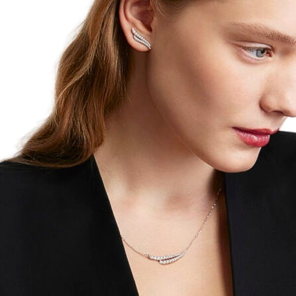 HEARTS ON FIRE VELA FRENCH CUT PAVE DIAMOND PENDANT NECKLACE UU28068YGHV0401800 - Image 3