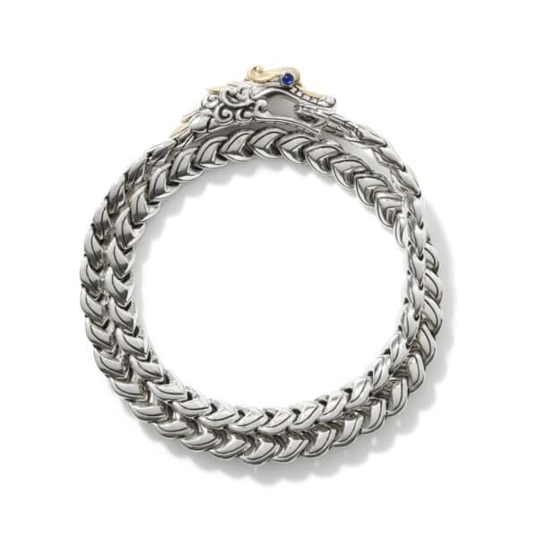 JOHN HARDY LEGENDS NAGA LINK DOUBLE WRAP BRACELET BZS602200BSPXUM - Image 3