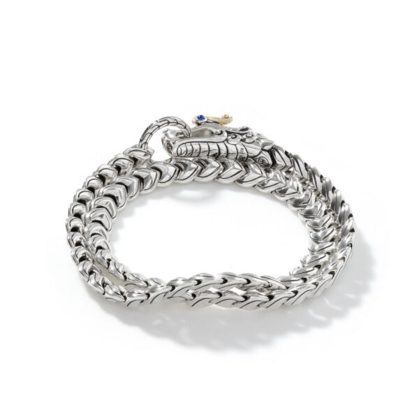 JOHN HARDY LEGENDS NAGA LINK DOUBLE WRAP BRACELET BZS602200BSPXUM - Image 5