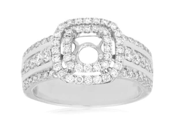 14K SEMI-MOUNT WEDDING SET WC7688S - Image 2
