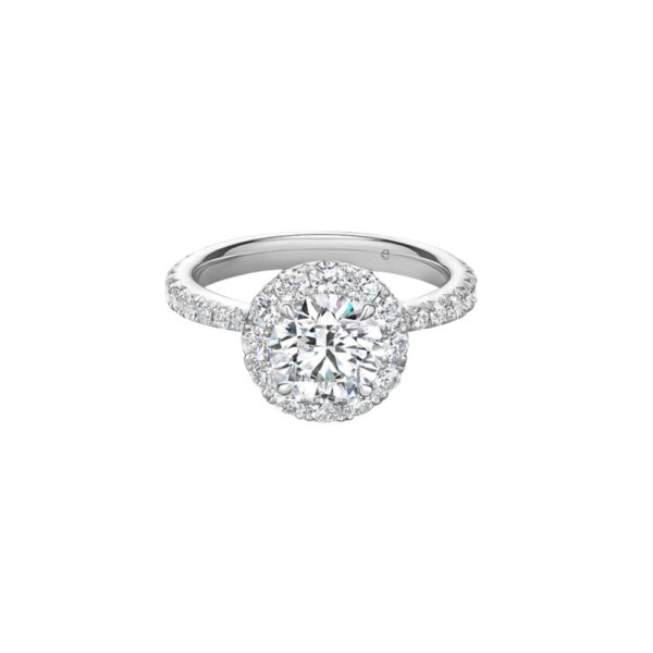 HEARTS ON FIRE PLATINUM VELA HALO RING UU2641PTIV20306500