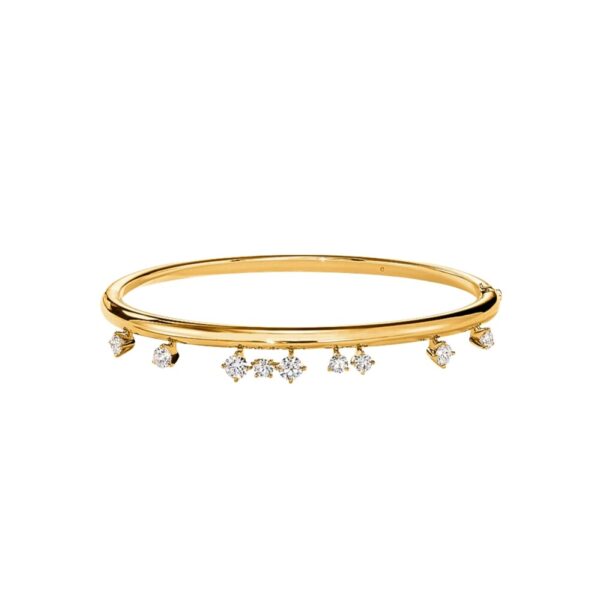 HEARTS ON FIRE BARRE FLOATING DIAMOND BANGLE UU28348YGHV1005648