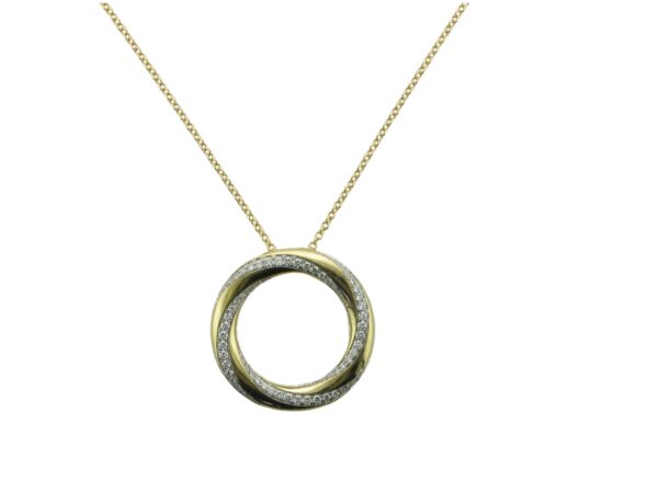 SIMON G. DIAMOND CIRCLE PENDANT LP5043-Y