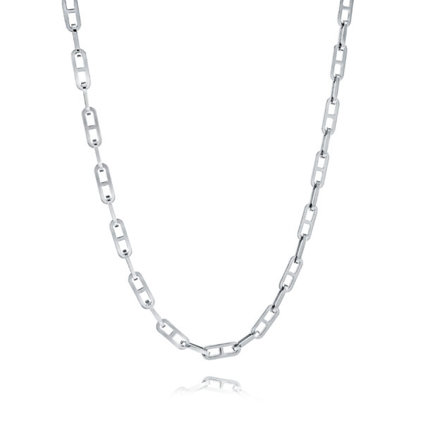 ITALGEM STEEL H-LINK NECKLACES SN98-24